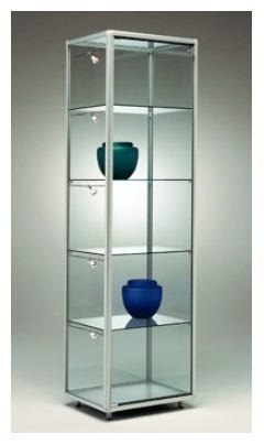 Vetrina da esposizione per gioielleria con piani regolabili cm. 51,5x51,5x183,5h