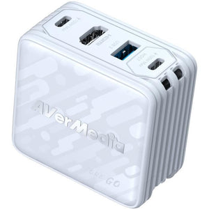 Caricabatterie GaN - AVERMEDIA - 100W con uscita HDMI 4K GC313 Bianco