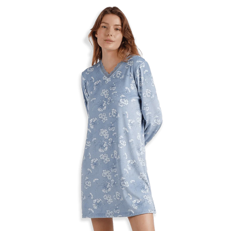 Admas Camicia da Notte Invernale Donna 61197 S25 - Passarelli Biancheria