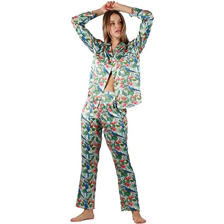 Admas Pigiama da Donna In Raso Maniche Lunghe 56168 S34 - Passarelli Biancheria