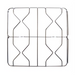 Griglia in acciaio cromato per cucina a gas Fratelli Onofri - 46,5 x 45,6 cm
