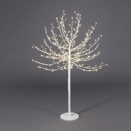 Albero luminoso "Faggio" tronco lungo rami a microled luce calda da interno ed esterno