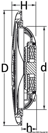 Altoparlanti Stereo Ultra Piatte 4" Doppio Cono Bi Mm 133 Pot. W 2X20