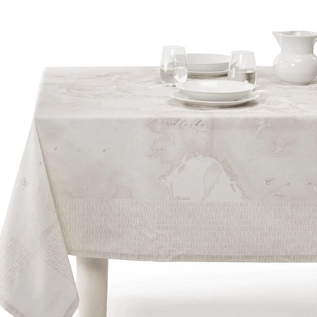Alviero Martini Geo White Tovaglia 150x180 1009620 D58 - Passarelli Biancheria