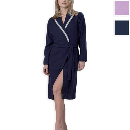 Amica Vestaglia Invernale in Punto Milano collo Sciallato da Donna A862 S36 - Passarelli Biancheria