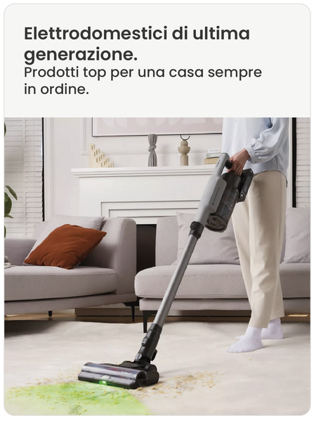 Aspirapolvere e pulizia di pavimenti e finestre