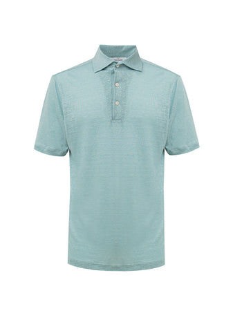Gran Sasso Polo in Lino Azzurro da uomo