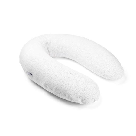 doomoo Buddy Cuscino per maternità e allattamento - Comfort ottimale per mamma e bambino, Puntini Argento