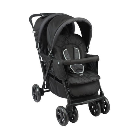 Passeggino doppio BAMBISOL - Completamente attrezzato - Parapioggia incluso - Facile da piegare