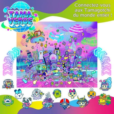 Bandai Tamagotchi Uni Tamagotchi connesso con braccialetto orologio Animale domestico virtuale Modello rosa 43351