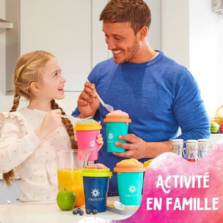 Tazza da granita Chillfactor - Bandai - Colore casuale blu, rosa o verde - fornita con cannuccia