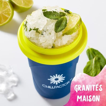 Tazza da granita Chillfactor - Bandai - Colore casuale blu, rosa o verde - fornita con cannuccia
