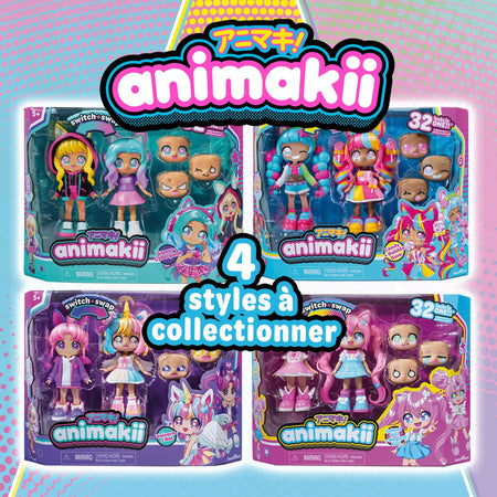 Bambola personalizzabile - BANDAI - Animakii - HEA26350 - CyberPunk e Gamer