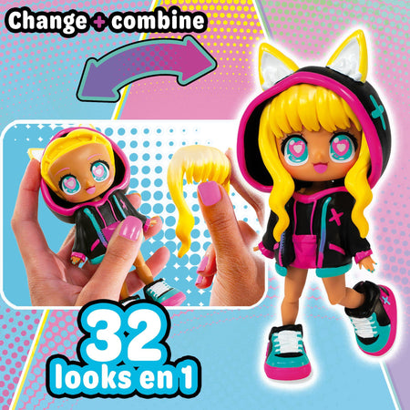 Bambola personalizzabile - BANDAI - Animakii - HEA26350 - CyberPunk e Gamer