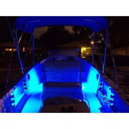 6 FANALINI BLU LUCI LED BARCA YATCH NAVE 12-24V LUCI MARINE DI NAVIGAZIONE IMPERMEABILI POPPA PRUA