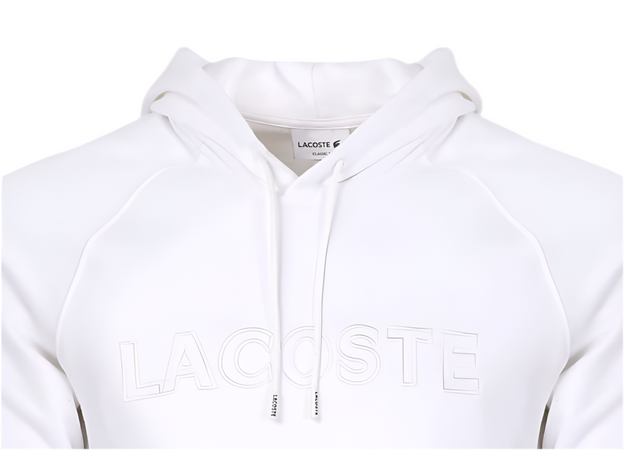 Lacoste Felpa Uomo Con Cappuccio E Tasca Frontale Felpa 100% Cotone Con Logo Coccodrillo Ricamato Polsini E Brodo A Coste Tinta Unita