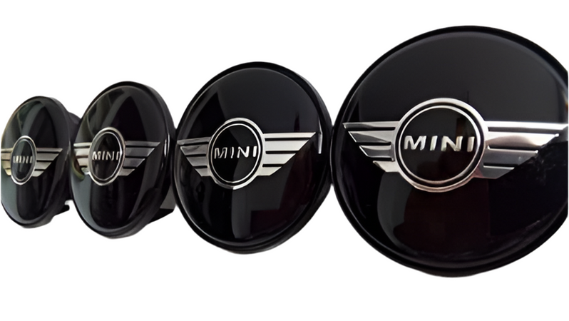 4 Coprimozzo Tappi MINI 54 mm Mini Cooper Compatibile One D SD Borchie Lega