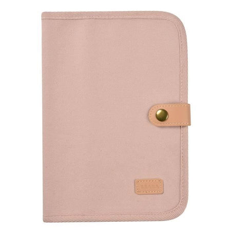 BEABA, Copertina per libretto sanitario in tela rosa cipria