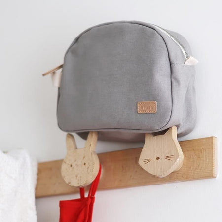 BEABA, beauty case per neonati in tela grigio perla