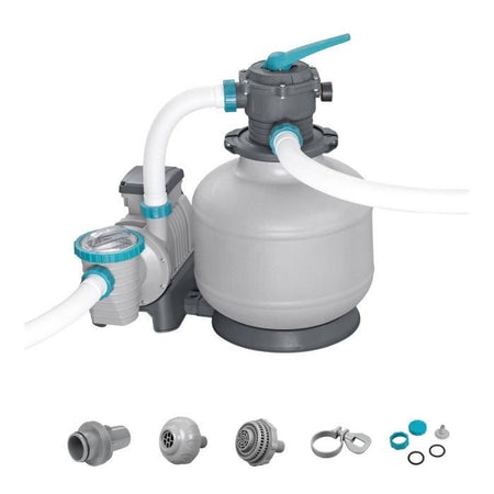 Pompa filtro/filtrazione a sabbia per piscine fino a 66 m3 - Bestway - 11.355 L/h - Con prefiltro