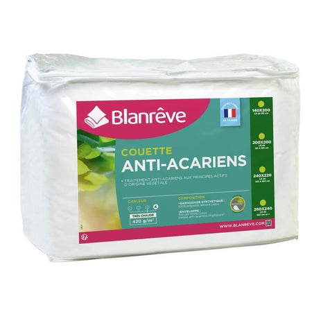 BLANREVE Piumino molto caldo in percalle - Anti-acari - 420g / m - 200x200cm