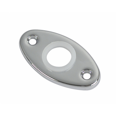 Bocchetta Ottone Cromato Ovale