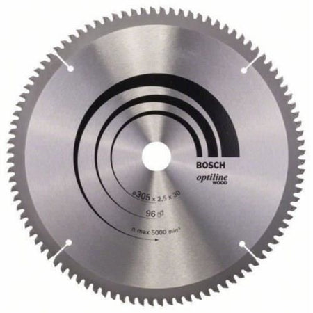 Lama per sega circolare BOSCH PROFESSIONAL in metallo duro 305 x 30 x 2,5 mm (96 denti) - Legno