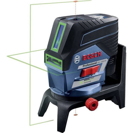 Laser di linea Bosch Professional GCL 2-50CG con supporto rotante RM2, batteria 12V 2.0Ah, caricabatterie, in Lboxx - 0601066H00