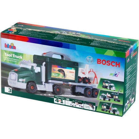 Giocattolo fai da te - KLEIN - Camion Bosch fai da te da montare/smontare - Set di costruzione di oltre 80 pezzi.