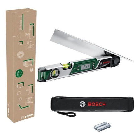 Calibro angolare UniversalAngle di Bosch (misurazione precisa e trasferimento di angoli fino a 220, con funzione di calcolo integrata per
