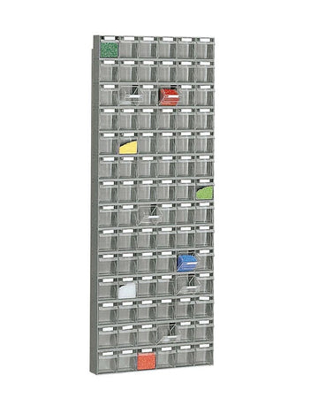Scaffalatura practibox con cassetti per accessori da lavoro cm. 60x11,3x156,8h