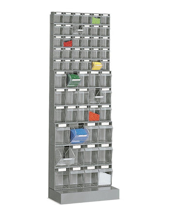 Scaffale plastica a cassetti estraibili per la raccolta di minuterie e accessori cm. 60x32,5x177h