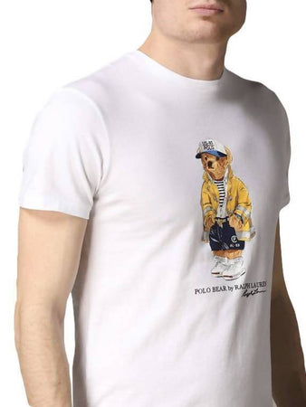 Polo Ralph Lauren T-shirt Uomo Orsetto Polo Bear Polo Ralph Lauren Con Stampa Orso Slim Fit Maglia Maniche Corte