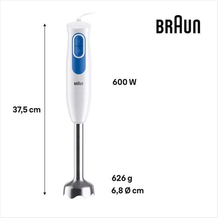 Frusta manuale BRAUN MQ20.236M - motore 600 W - 2 velocità - sistema EasyTwist