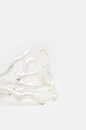 Bracciale corallo metallo