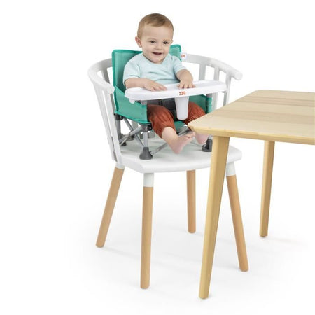 Seggiolino rialzato per bambine BRIGHT STARS, rosa, pieghevole, portatile, da viaggio, leggero e facile da pulire, borsa per il trasporto inclusa