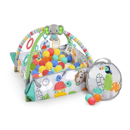INIZI BRILLANTI Gioca al tappetino 5 in 1 - palestra e vasca per le palline a modo tuo ball play - Totalmente