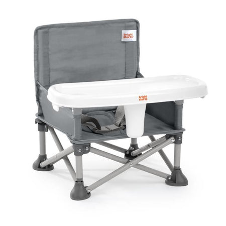Seggiolino rialzato pieghevole compatto BRIGHT STARTS - Pop 'N Sit, tablet rimovibile, ultra compatto, borsa per il trasporto inclusa