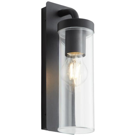 BRILLANTE Faretto esterno Aosta - E27 - 1x25W - Nero satinato