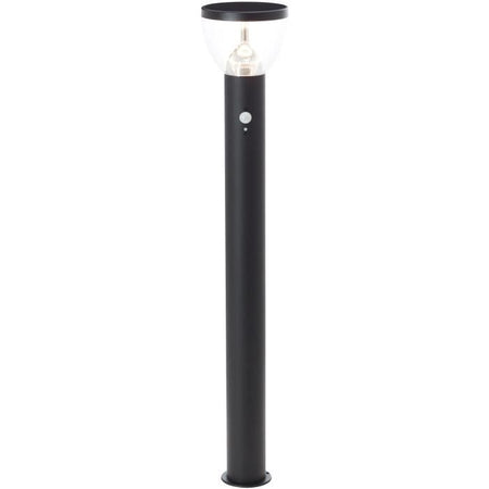 Paletto da esterno - BRILLIANT - TULIP - LED e solare - Rilevatore di movimento - Acciaio inossidabile e plastica - 4 W - Nero