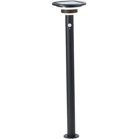 Paletto da esterno - BRILLIANT - GARVINA - LED e solare - Rilevatore di movimento - Acciaio inox e plastica - 4 W - Nero