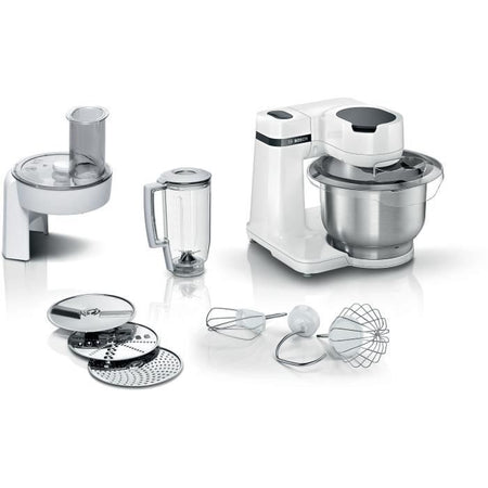 Robot pasticceria compatto e multifunzione KITCHEN MACHINE BOSCH Serie 2 - 700W - 3,8L - Bianco