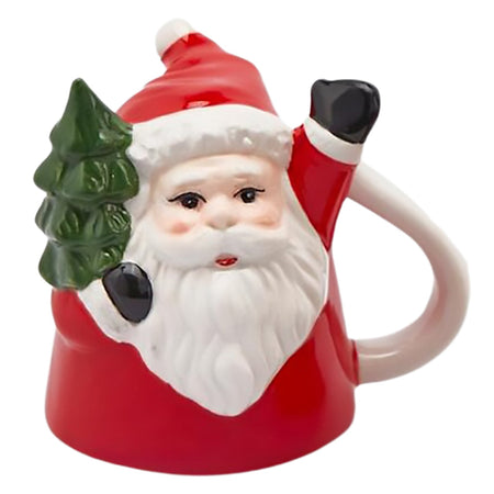 Tazza con decorazione "Pupazzo di Natale" con manico Ø 6 x h 7 cm