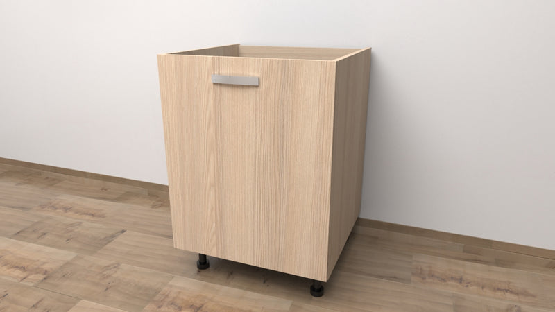 Mobile Base da 45 COMPLETO DI ANTA SPEDIZIONE IN KIT H 72 CM L 45 CM P 55,5 CM ROVERE