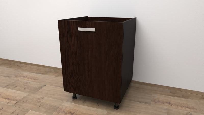 Mobile Base da 45 COMPLETO DI ANTA SPEDIZIONE IN KIT H 72 CM L 45 CM P 55,5 CM WENGE'