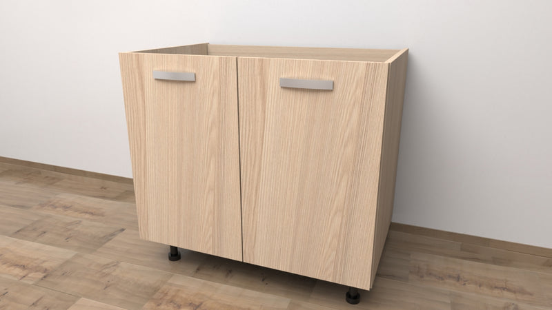 Mobile Base da 90 COMPRESA DI 2 ANTE .SPEDIZIONE IN KIT H 72 CM L 90 CM P 55,5 CM ROVERE