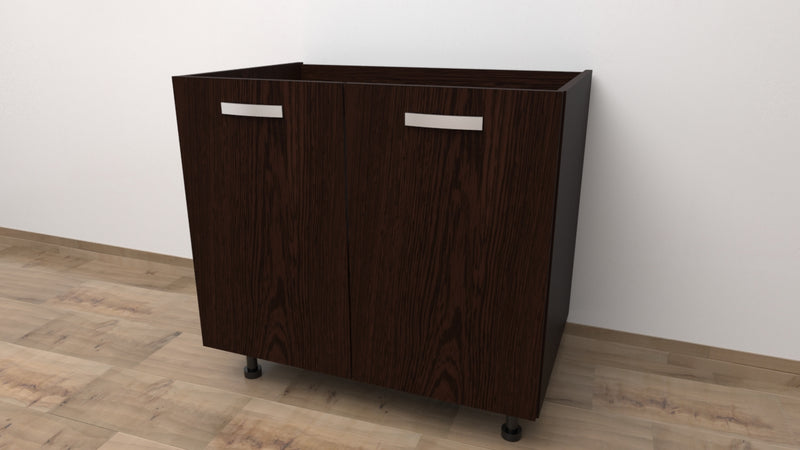 Mobile Base da 90 COMPRESA DI 2 ANTE .SPEDIZIONE IN KIT H 72 CM L 90 CM P 55,5 CM WENGE'