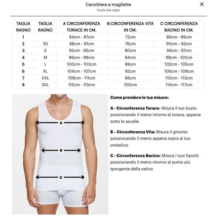 Ragno Maglia Intima Uomo Maniche Corte scollo a V Lana Cotone 065458 S23 - Passarelli Biancheria