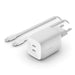Belkin BOOST Charge 65W Dual PD USB-C + 2m cavo WCH013vf2MWH-B6