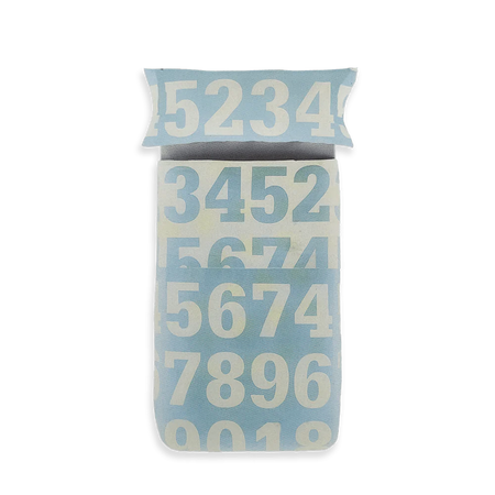 Caleffi Benetton Home Completo Copripiumino Singolo Numbers S87 - Passarelli Biancheria